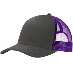 Port Auth Snapback Trucker w/ Leatherette Patch