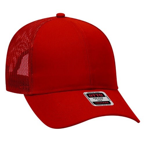 OTTO CAP | 6 Panel Mid Profile Mesh Back Trucker Hat 