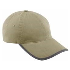 North End Vintage Chino Twill Cap w/ Rolled Edge