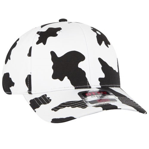 OTTO CAP Cow Print Mid Profile Baseball Cap