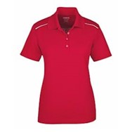 Core365 Ladies' Piqué Polo w Reflective Piping