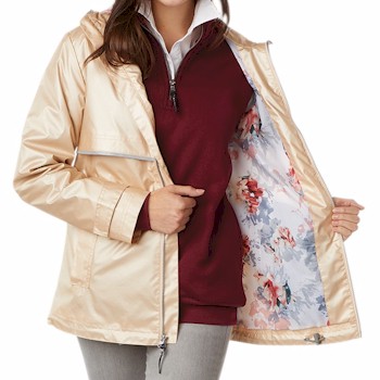 Charles River CR5197 CR Ladies NE RAIN JACKET W PRINT LINING