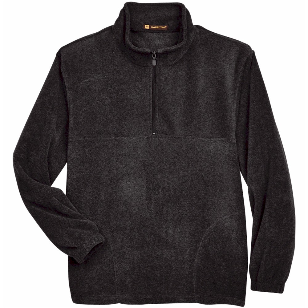 Harriton quarter discount zip fleece pullover