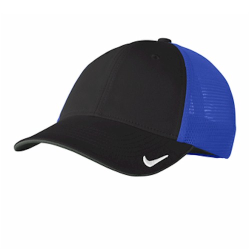 Nike NKAO9293 Dri-Fit Mesh Back Cap Black/ White L/XL