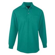 L/S Tri-Mountain Spartan Golf Shirt w/ Pocket