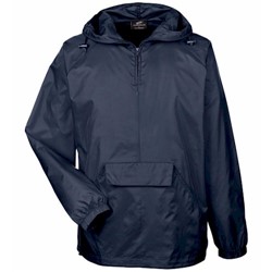 UltraClub 1/4-Zip Hooded Pullover Pack-Away Jacket