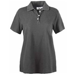 AKWA LADIES' Made in U.S.A. Cotton Pique Polo