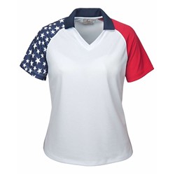 AKWA LADIES' MADE IN USA Patriotic Polo