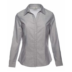 AKWA LADIES' Made in USA Button Down Shirt