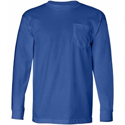 Bayside | L/S Bayside USA Made T-Shirt w/ Pocket