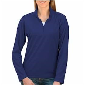 Blue Generation LADIES' Solid Zip Pullover