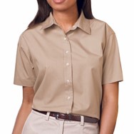 Blue Generation LADIES' Stain Release Poplin