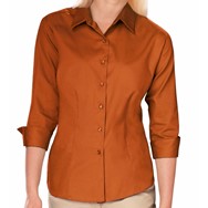 Blue Generation LADIES' 3/4 Sleeve Twill Shirt