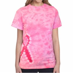 Tie-Dye | Tie-Dye Pink Ribbon T-Shirt