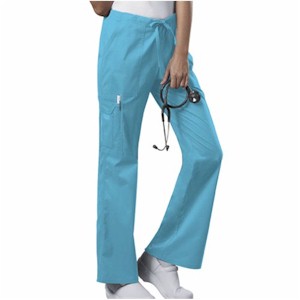 Cherokee LADIES' Mid Rise Cargo Scrub Pant