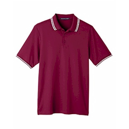 D&J CrownLux Plaited Tipped Polo