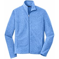 Port Authority Heather Microfleece Full Zip Jacket