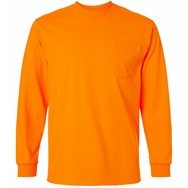 GILDAN L/S Ultra Cotton T-Shirt w/ Pocket