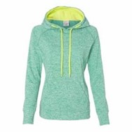 J America LADIES' Cosmic Contrast Pullover Hood