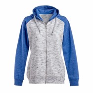 J America LADIES' Melange Full Zip Sweatshirt