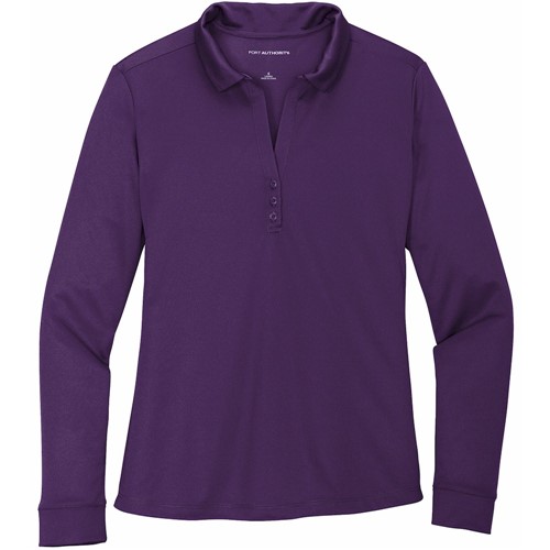 Port Authority Ladies Silk Touch LS Polo