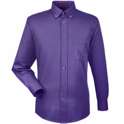 Harriton | Long-Sleeve Twill Shirt with Stain