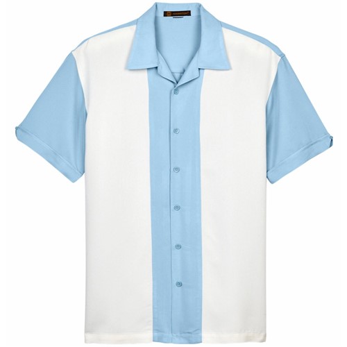Harriton Two-Tone Bahama Cord Camp Shirt