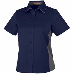 Harriton | Ladies' Flash IL Colorblock SS Shirt 
