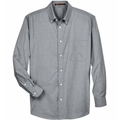 Harriton | Long-Sleeve Oxford with Stain Release 