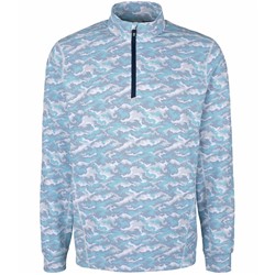 C&B Traverse Camo Print Stretch 1/4 Zip Pullover