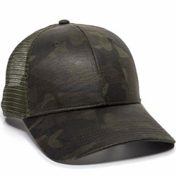 Outdoor Cap | Etched Camo Weathered Meshback Cap 