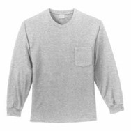 L/S Port & Company Pocket T-Shirt