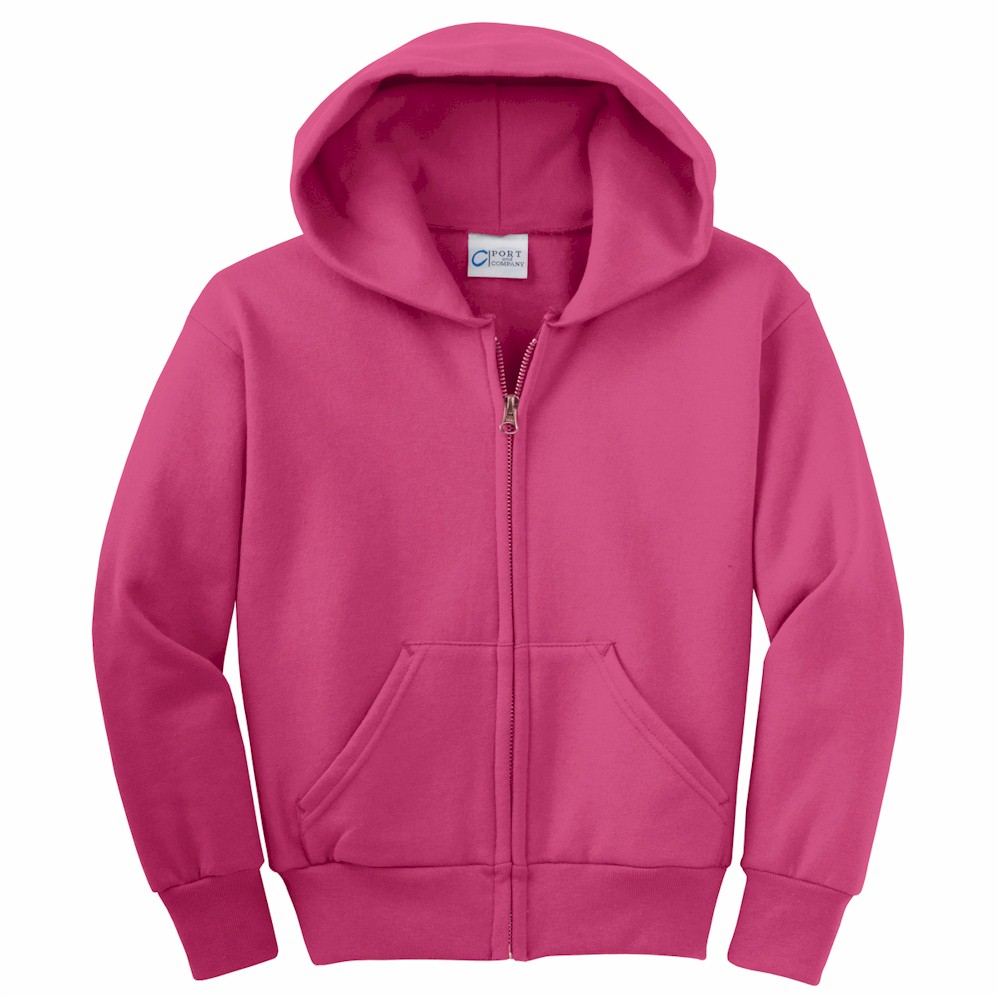 Port Authority | Port & Company YOUTH Full-Zip Hooded Sweatshirt
