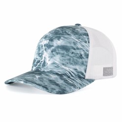 Pacific Headwear | Pacific Headwear Elements Aqua Camo Trucker Cap