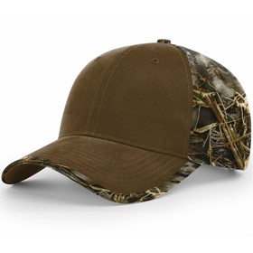 Richardson DUCK CLOTH FRONT W/ CAMO BACK Cap | RC844