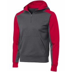 Sport-tek | Sport-Tek Fleece 1/4 Zip Hooded Sweatshirt