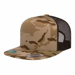 Yupoong | YP MULTICAM 5 Panel Trucker-Leatherette Patch 