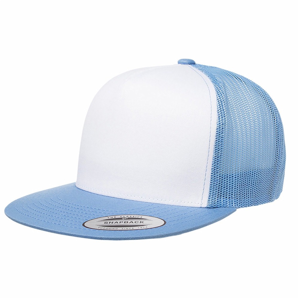 Yupoong | Yupoong White Front Trucker-Leatherette Patch